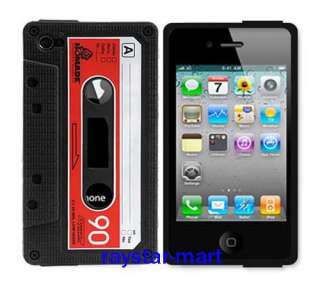 Classic Cassette Silicone Case for iPhone 4 4th 4G New  