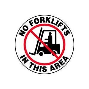  Slip Gard Floor Signs, 8, NO FORKLIFTS IN THIS AREA (W 