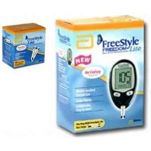  FreeStyle Freedom Lite Meter Kit and 50 Test Strips 
