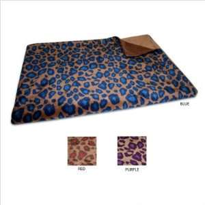   Fall Cheetah Printed Microluxe Throw Color Purple