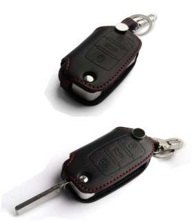 VW Key Chain Leather Holder Cover Beetle Jetta Golf GTI  