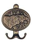 BEAR HOOK PLAQUE WALL MOUNT FRENCH BRONZE by WHITEHALL 