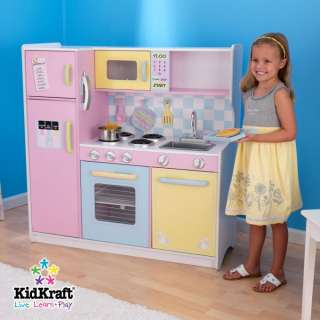 KidKraft Large Pastel Pink Wooden Kitchen Play Set  