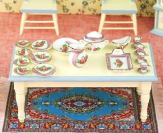 Dollhouse Dining Room Kitchen Furniture Table Chair Set  