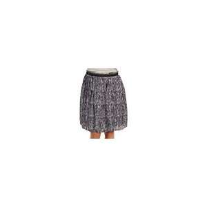Anne Klein Line Print Pleated Skirt Womens Skirt