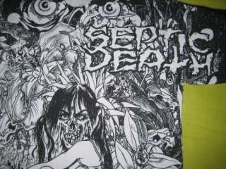 Vintage SEPTIC DEATH T SHIRT PUSHEAD KURO LINE NOS tour  