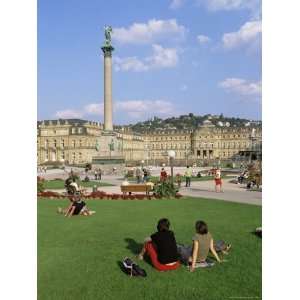 , King Wilhelm Jubilee Column, Neues Schloss, Stuttgart, Baden 