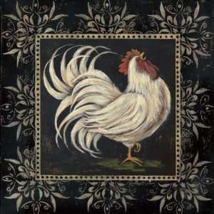  Jo Moulton   Black & White Rooster I Canvas