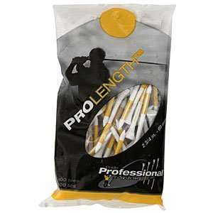  Pride Golf ProLength Tee System White/Yellow Sports 
