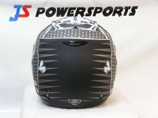 GMAX GM48 BONES HELMET MOTORCYCLE STREET GREY WHITE XXL  