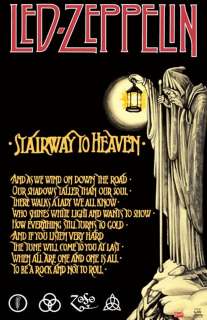 LED ZEPPELIN STAIRWAY TO HEAVEN POSTER SWAN SONG  