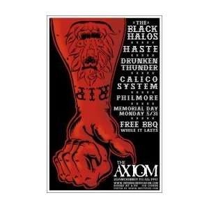  BLACK HALOS   Limited Edition Concert Poster   by 