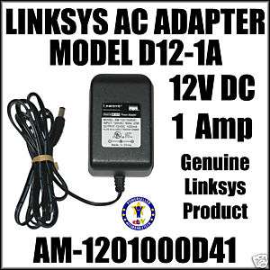 Genuine Linksys AC Power Adapter for WRT54GS Routers  