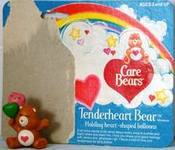 1983 TENDERHEART BEAR Care BEARS w.Balloons w.ORIG CARD  