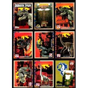 Jurassic Park Topps set (88 cards plus 11 sticker cards)  
