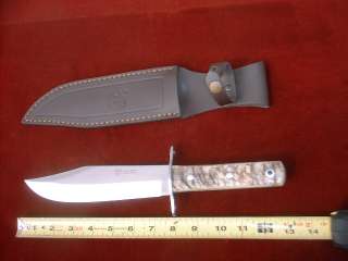 Hen & Rooster Germany Bowie Knife with Leather Holster  