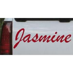  Jasmine Car Window Wall Laptop Decal Sticker    Red 3in X 