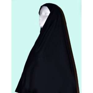    Black 1 Piece Extra Long Al Amira Khimar Hijab 