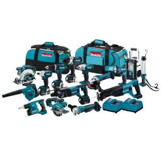 Makita LXT1500 18V LXT Lithium Ion Cordless 15 Pc. Combo Kit  