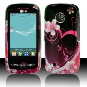  LG UN270/Attune Purple Love Hard Case (free EDS Shield Bag 