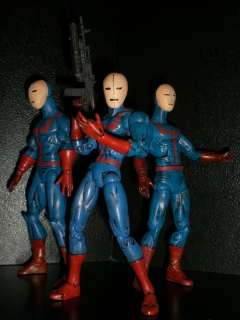 custom marvel legends hellfire club soldiers x3 complete your action