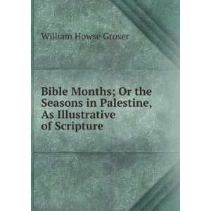   Palestine, As Illustrative of Scripture William Howse Groser Books