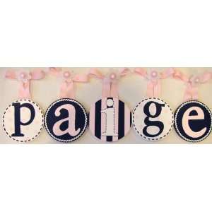  Paiges Hand Painted Round Wall Letters