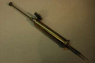 Antique 1800s Medical Mechanical Geared Brass Syringe  