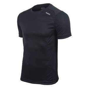 Reebok Mens Playdry Black Running Gym Top T Shirt K11489  