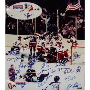 1980 USA Olympic Miracle On Ice Hockey Team   Celebration   16x20 