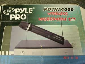 PYLE PRO PDWM4000 UHF Wireless Microphone Set **USED**  