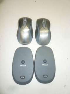 Lot 2 Untested Microsoft Wireless Laser Mouse 8000  