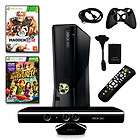 new xbox 360 slim 4gb kinect 2 game holiday bundle with madden 12 
