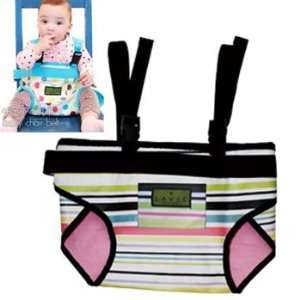  LAVIE Totseat, Stripes, White and Pink Baby