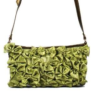  Green Vieta LYDIA Shoulder Bag ~ Faux Leather with Tulle 