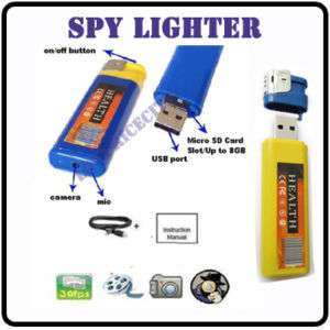 Newest Lighter Spy Camera Spy Cam Camcorder USB Mini DV  