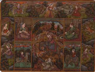 Mughal Moghul Mogul Miniature Painting India Ethnic Art  