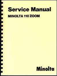 Minolta 110 Zoom Camera Repair Manual  