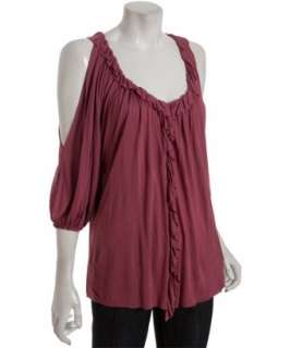 Bailey 44 rose jersey Fern Gully split sleeve top   up to 70 