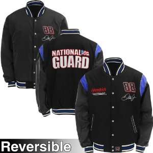   Dale Earnhardt Jr. National Guard Wool Leather Jacket Sports
