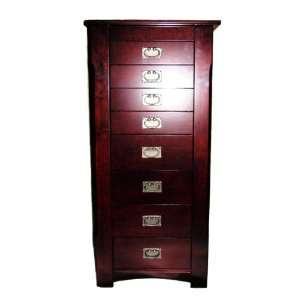  Colonial Jewelry Armoire Cherry