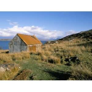  Hut with Rusty Corrugated Roof, Loch Ewe, Wester Ross 