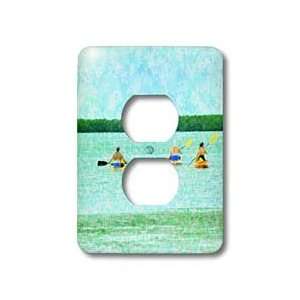 Florene Impressionism   3 For kayaking   Light Switch Covers   2 plug 