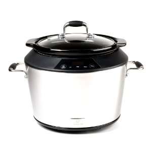    Master Chef MCSC5SS Oval Slow Cooker, 5 Quart