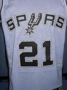 New Tim Duncan #21 San Antonio SPURS Large L Adidas Swingman Sewn 