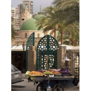  Fruit Sellers Cart, Tripoli, Lebanon, Middle East Premium 