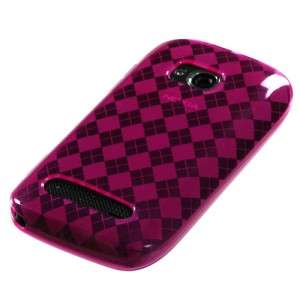 For Nokia Lumia 710 TPU CANDY Gel Flexi Skin Case Phone Cover Hot Pink 