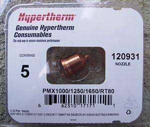 Hypertherm Powermax 1650 60 Amp Nozzles 120931  