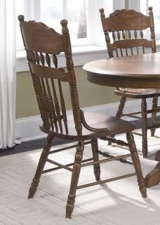   World Casual Dining Double Pedestal Table Set Oak 7 Piece New  