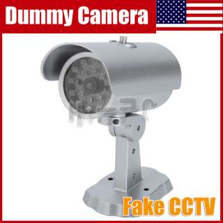   Surveillance Dummy Fake Security Camera Outdoor/Indoor +Screws  